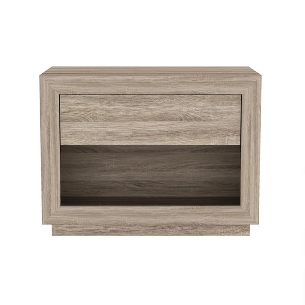 Manhattan Comfort Soren Contemporary Natural Oak 1-Drawer 32 in. W