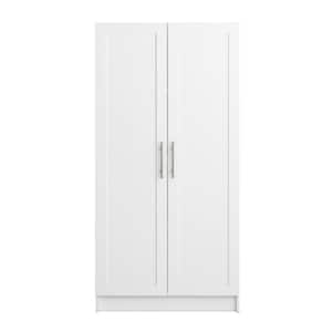 Prepac Elite 32-in W x 65-in H Wood Composite White Freestanding Utility  Storage Cabinet