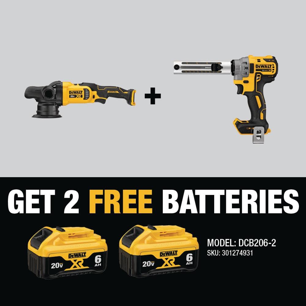 Dewalt V Max Xr Cordless Brushless In Variable Speed Random Orbit Polisher And Brushless