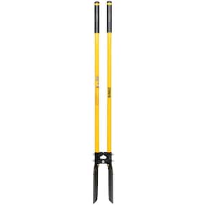 Post Hole Digger Steel Handles with Rubber Grips Length 139cm 