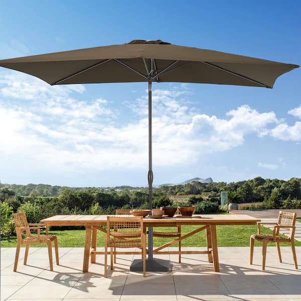 Sonkuki Enhance Your Outdoor Oasis With Taupe 6x9 Ft. Rectangular Patio 