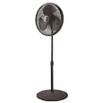 Lasko Adjustable-Height 16 In. 3 Speed White Oscillating Pedestal Fan ...