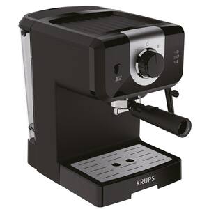 2-Cup Black Cappuccino Latte Espresso Machine Opio With Adjustable Manual Settings