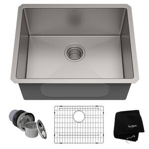 Standart PRO 23-inch 16 Gauge Undermount Single Bowl Stainless Steel Kitchen Sink
