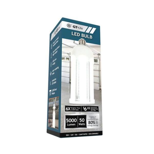 GT GT-Lite 250-Watt Equivalent Cob E26 5000 Lumen Robust LED Light