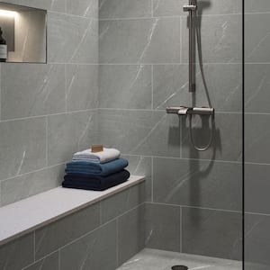 Sample - Alpe Cardoso Gray 6 in. x 6 in. Quartzite Stone Look Porcelain Floor and Wall Tile
