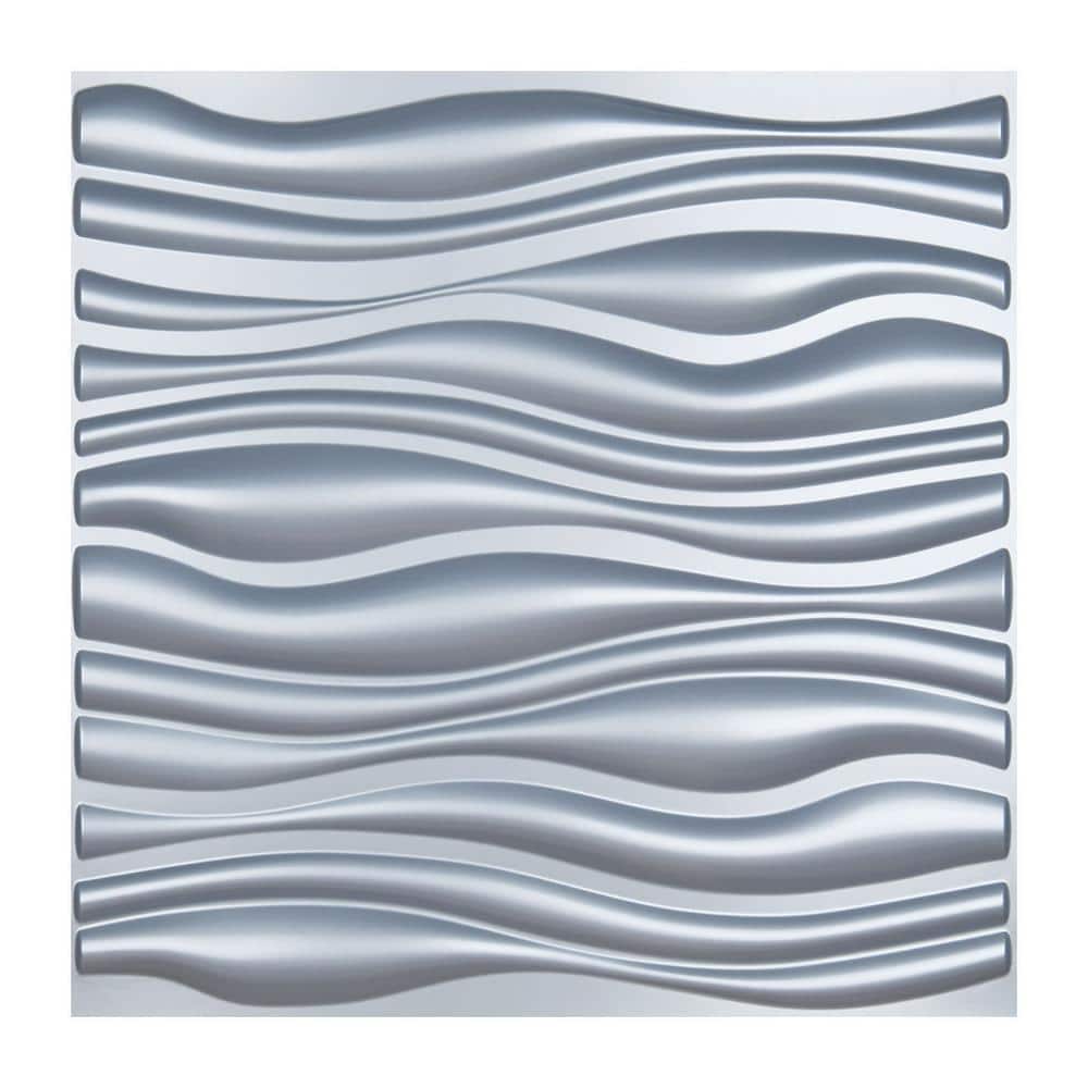 Cre8tive 24 inch x 118 inch Large Size Silver Wallpaper Stainless Steel Contact Paper Peel and Stick Countertops Heat Resistant Aluminum Foil Sheet