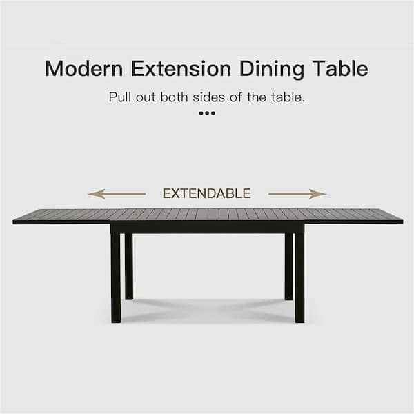 Mondawe 106 in. L x 35 in. W Aluminum Rectangular Outdoor