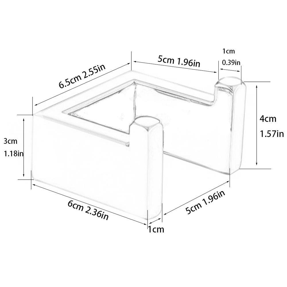 Matte Black Stainless Steel Wall Mounted J-Hook Bath Accessory