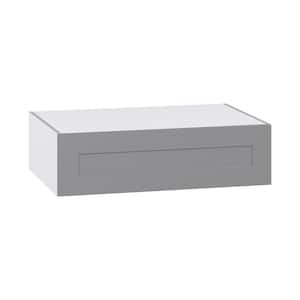 36 in. W x 24 in. D x 10 in. H Bristol Slate Gray Shaker Assembled Deep Wall Bridge Cab with Lift Up