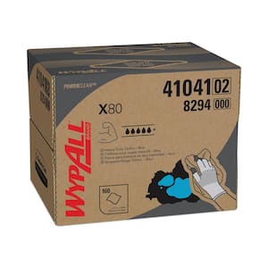 X80 Cloths, BRAG Box, HYDROKNIT, Blue, 11.1 in. x 16.8 in., 160 Wipers/Carton