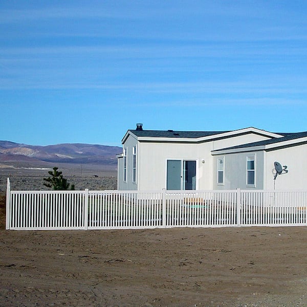 Williamsport 4 ft. H x 8 ft. W White Vinyl Pool Fence Panel