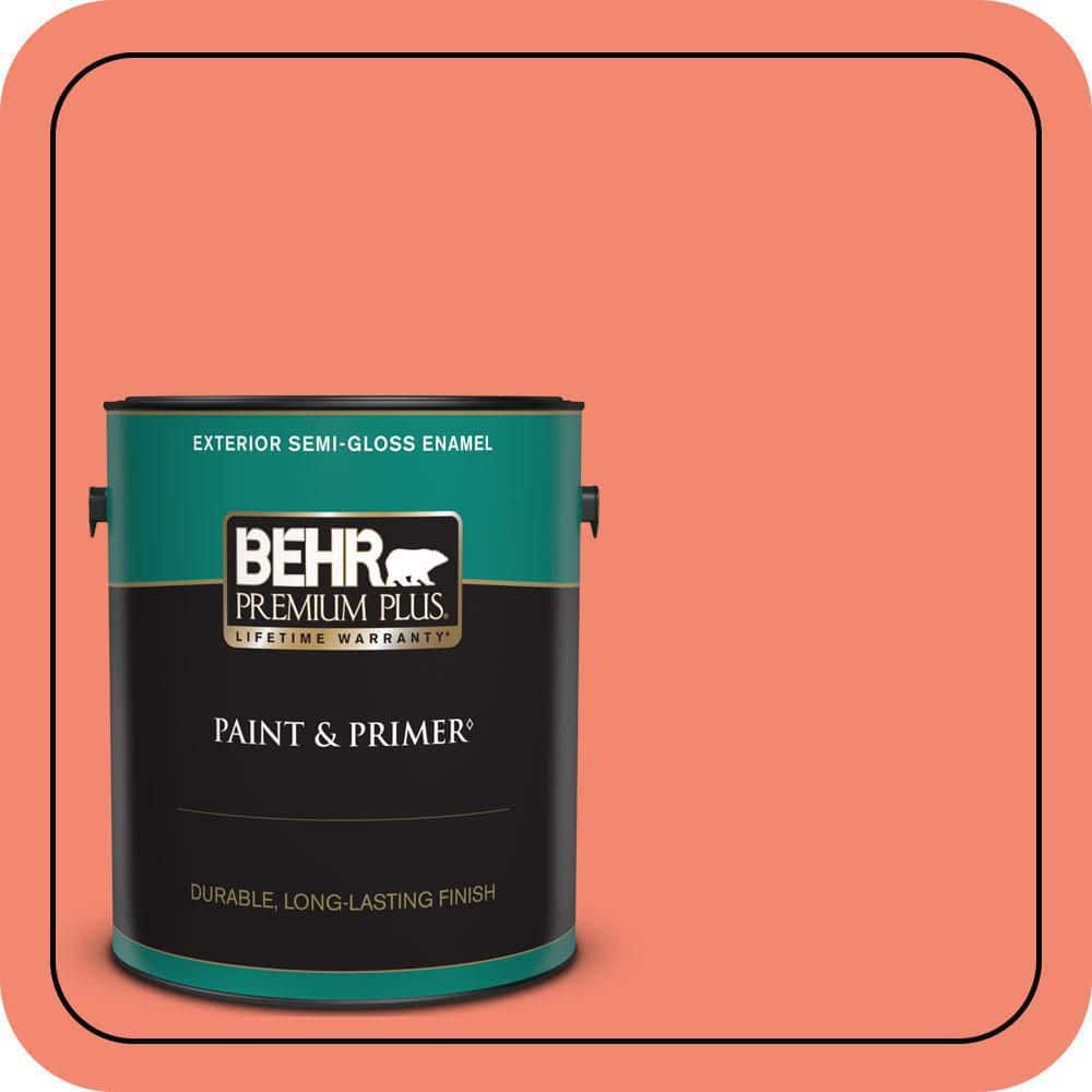 1 gal. #190B-5 Juicy Passionfruit Semi-Gloss Enamel Exterior Paint & Primer price history on PriceWatchPro