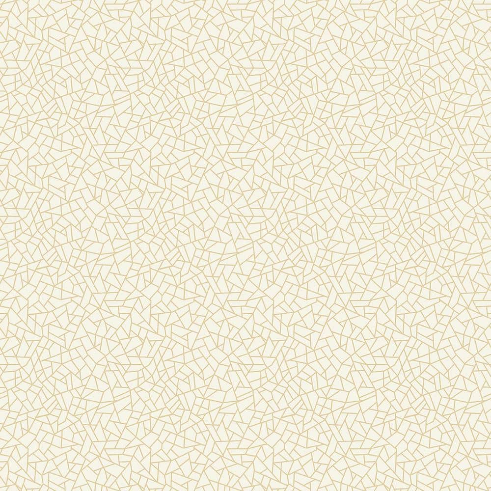 Metallic FX Gold and Beige Geometric Shards Non-Woven Wallpaper