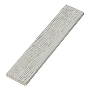4/4 in. x 4 in. x 16 ft. Light Gray Woodgrain Composite Prefinished Trim Board (2-Pack)