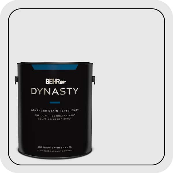 BEHR DYNASTY 1 gal. #PR-W09 Nimbus Cloud Satin Enamel Interior Stain-Blocking Paint and Primer