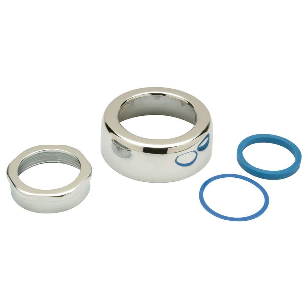 Chrome-Plated Brass Spud Escutcheon and Coupling Assembly, 1 1/2 inch