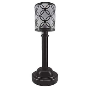 Sunjoy Osborne 20 in. Classic Black Outdoor Battery Powered Lantern  D201007407 - The Home Depot