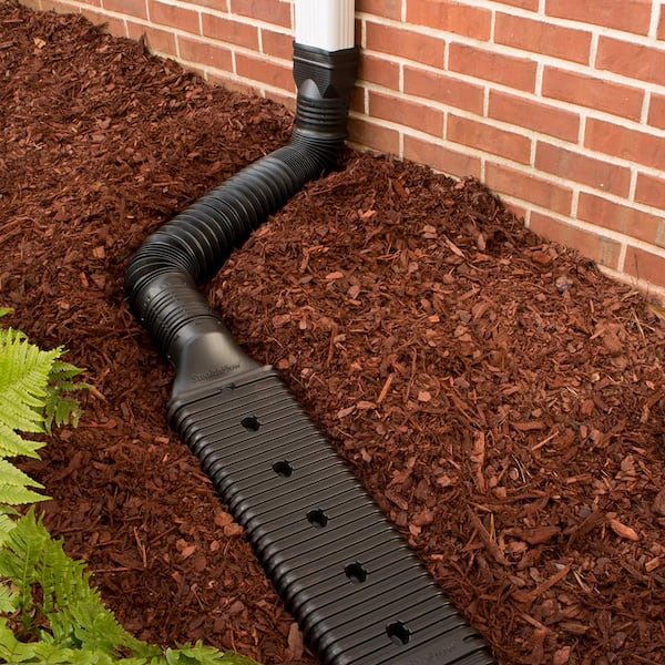 Stealth Flow 4 in. Black Vinyl Corrugated Pipe Adapter only
