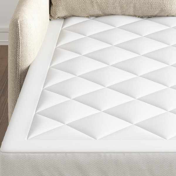 Amity Plush Waterproof Deep Pocket Polyester Full Sofa Bed Mattress Pad