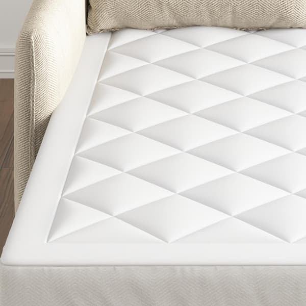 Huluwat White 8 in. Memory Foam Polyester Sleep Supportive and Pressure  Relief Mattress Topper Mattress Pad S-102080 - The Home Depot