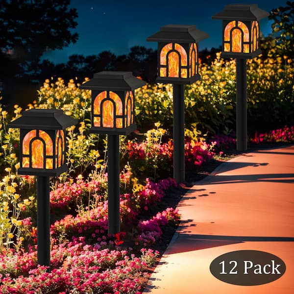 C Cattleya Black Flickering Flame 100 Lumen LED Weather Resistant
