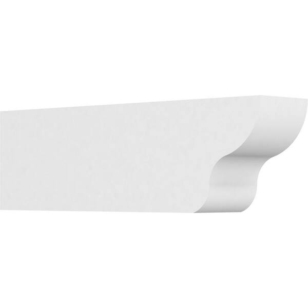 Ekena Millwork 4 in. x 6 in. x 20 in. Standard Greensboro Architectural Grade PVC Rafter Tail Brace