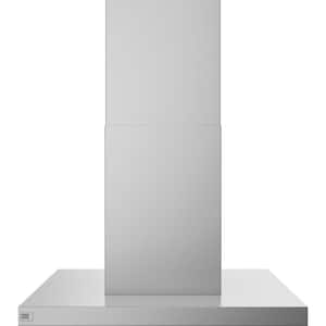 36 in. 610 CFM Smart Island Mount Chimney Range Hood in Stainless Steel with Clean Air Sensors