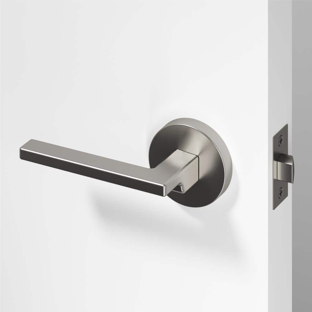 Dune Metal Brushed Nickel Passage Hall/Closet Flat Door Handle with Round Rosette price history on PriceWatchPro