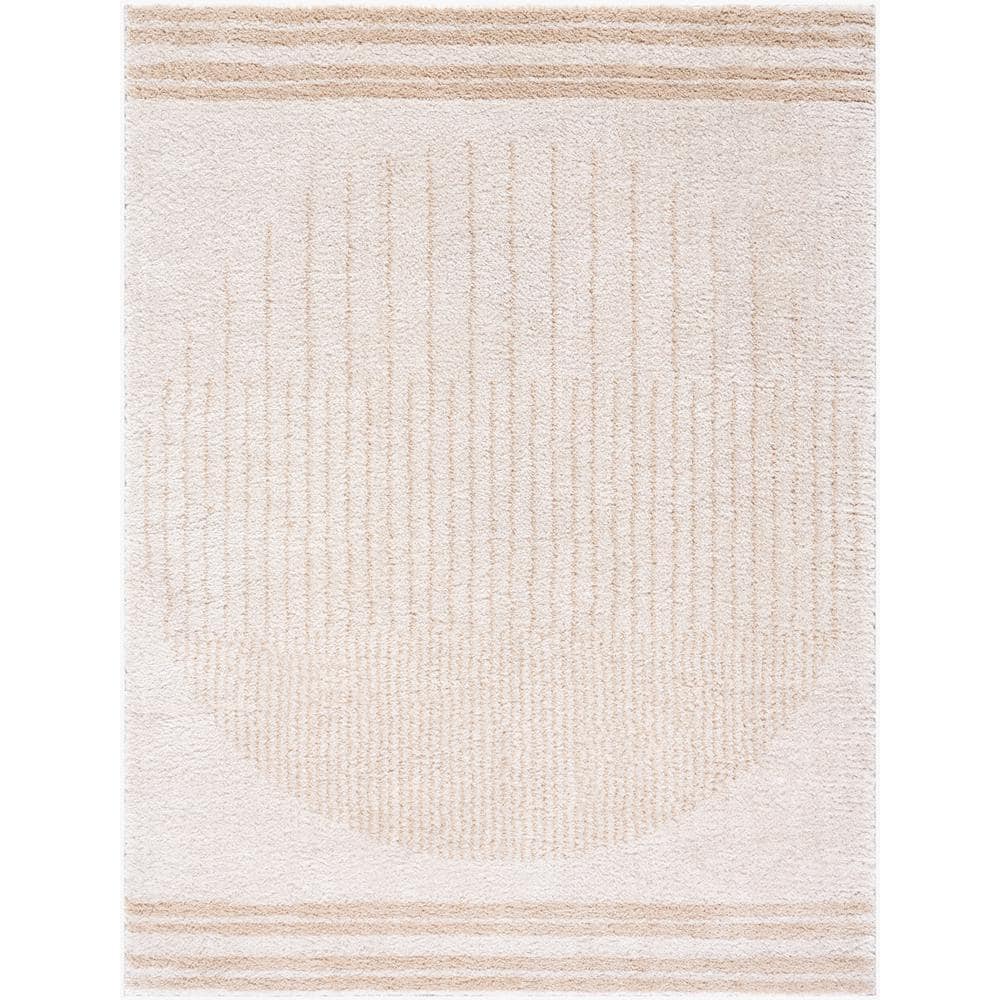 Fossay Shag Beige 2 ft. x 3 ft. Global Indoor Area Rug price history on PriceWatchPro