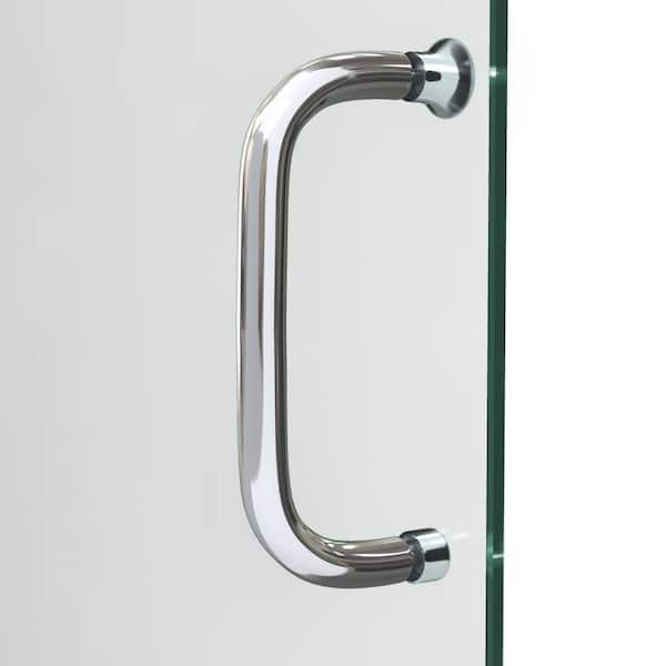 Infinity-Z 44 to 48 in. x 72 in. Sliding Semi-Frameless Shower Door in Brushed Nickel