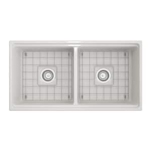 Stainless Steel Sink Grid for 36 in. 1348 Farmhouse Apron Front Fireclay Double Bowl Kitchen Sinks