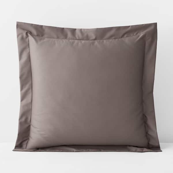 The Company Store Company Cotton Wrinkle-Free Cinder Sateen Euro Sham
