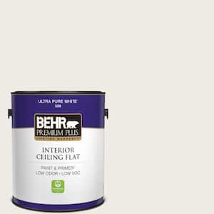 1 gal. #PPU7-12 Silky White Ceiling Flat Interior Paint