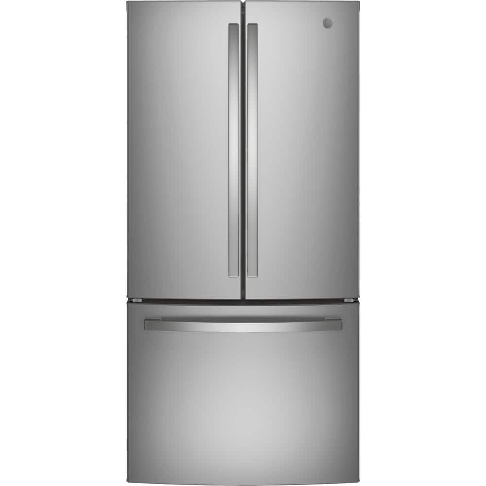 GE Appliances 24.7 Cu. Ft. French-Door Refrigerator with Internal Water  Dispenser in Fingerprint Resistant Stainless Steel