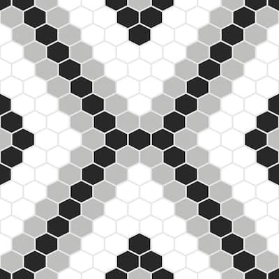 Black Pattern Vinyl Tile Flooring The Home Depot Black Pattern Vinyl Tile Flooring, Black And White Tile Flooring Vinyl