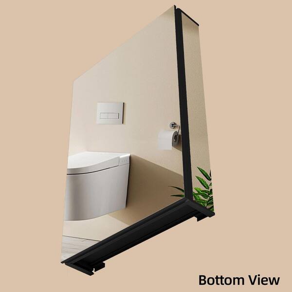 Zeafive 20 in. W x 30 in. H Rectangular Aluminum Frameless