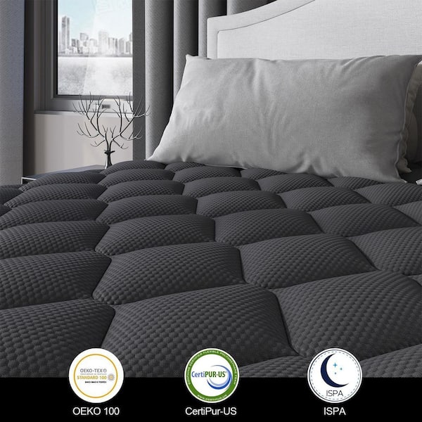 Queen Size Medium Firm Hybrid 10 in. Euro Top Support and Bed-in-a-Box Mattress