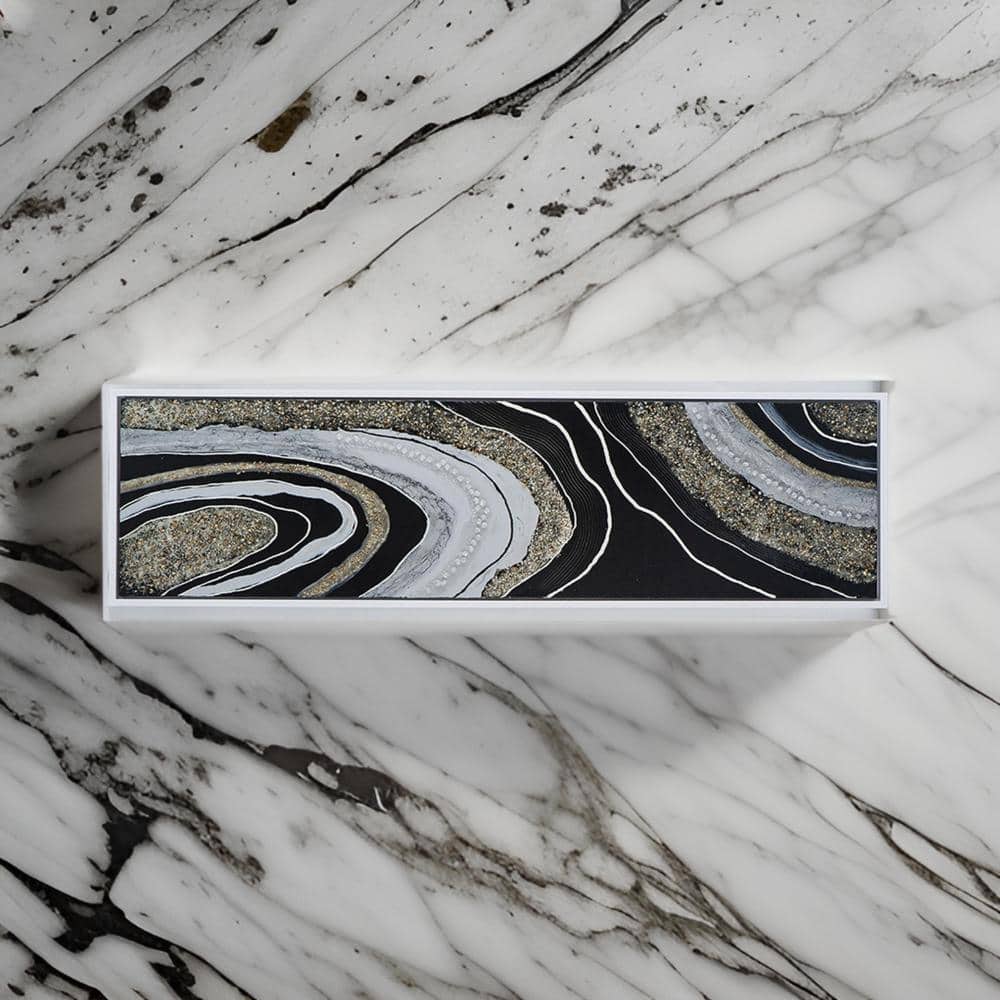 Large Multicolor Abstract Landscape Canvas Wall Art