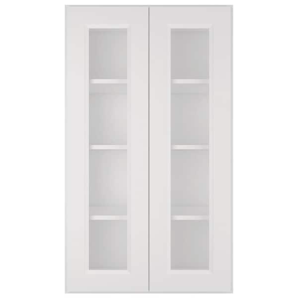 HOMEIBRO 24-in W X 12-in D X 42-in H in Traditional Dove Plywood Ready to Assemble Wall kitchen Cabinet