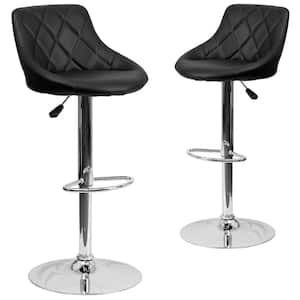 32 in. Black Bar stool (Set of 2)