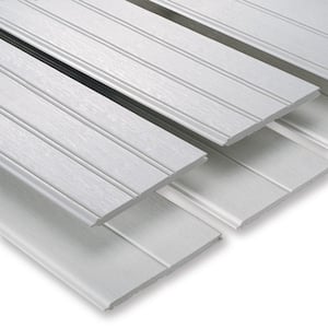 1/4 in. D x 7-1/4 in. W x 96 in. L Glue-On Tongue and Groove White PVC Wainscoting Panel (3-Pack)