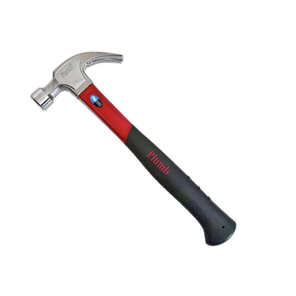 Plumb T11405 Fiberglass Handled Hammer With Curved Claw 20 Ounce for sale online 