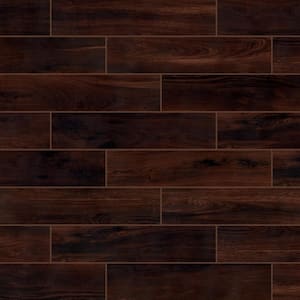 Beautiful Wood Cherry 8 in. x 36 in. Porcelain Floor and Wall Tile (13.6 sq. ft./Case)