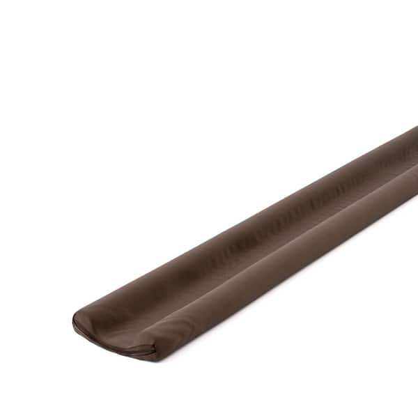 3.34 in. x 36 in. Brown Foam and Fabric Door and Window Weatherstripping Draft Buster Double Seal