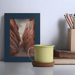 Modern 4 in. x 6 in. Dark Blue Picture Frame