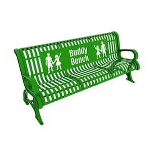 6 ft. Bright Green Premium Buddy Bench