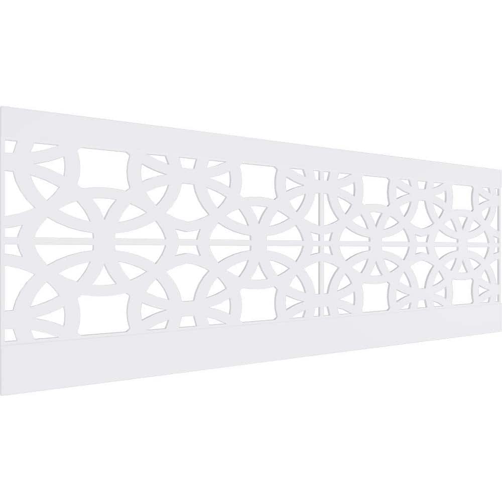 Ekena Millwork 32 in. H x 94-1/2 in. W 21.04 sq. ft. Brownsville PVC Wainscot Paneling Kit