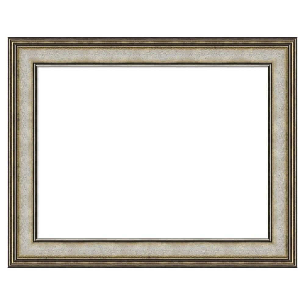 Mezzanine Antique Silver 29 in. x 23 in. Wood Framed Dry Erase Magnetic Memo Board price history on PriceWatchPro