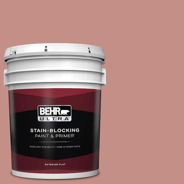 BEHR ULTRA 5 gal. #S160-4 Portuguese Dawn Flat Exterior Paint & Primer